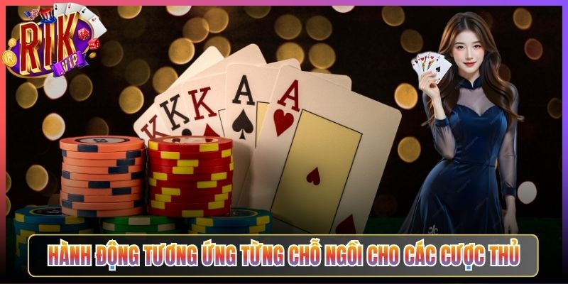 Hành Động Tương Ứng Từng Chỗ Ngồi Cho Các Cược Thủ